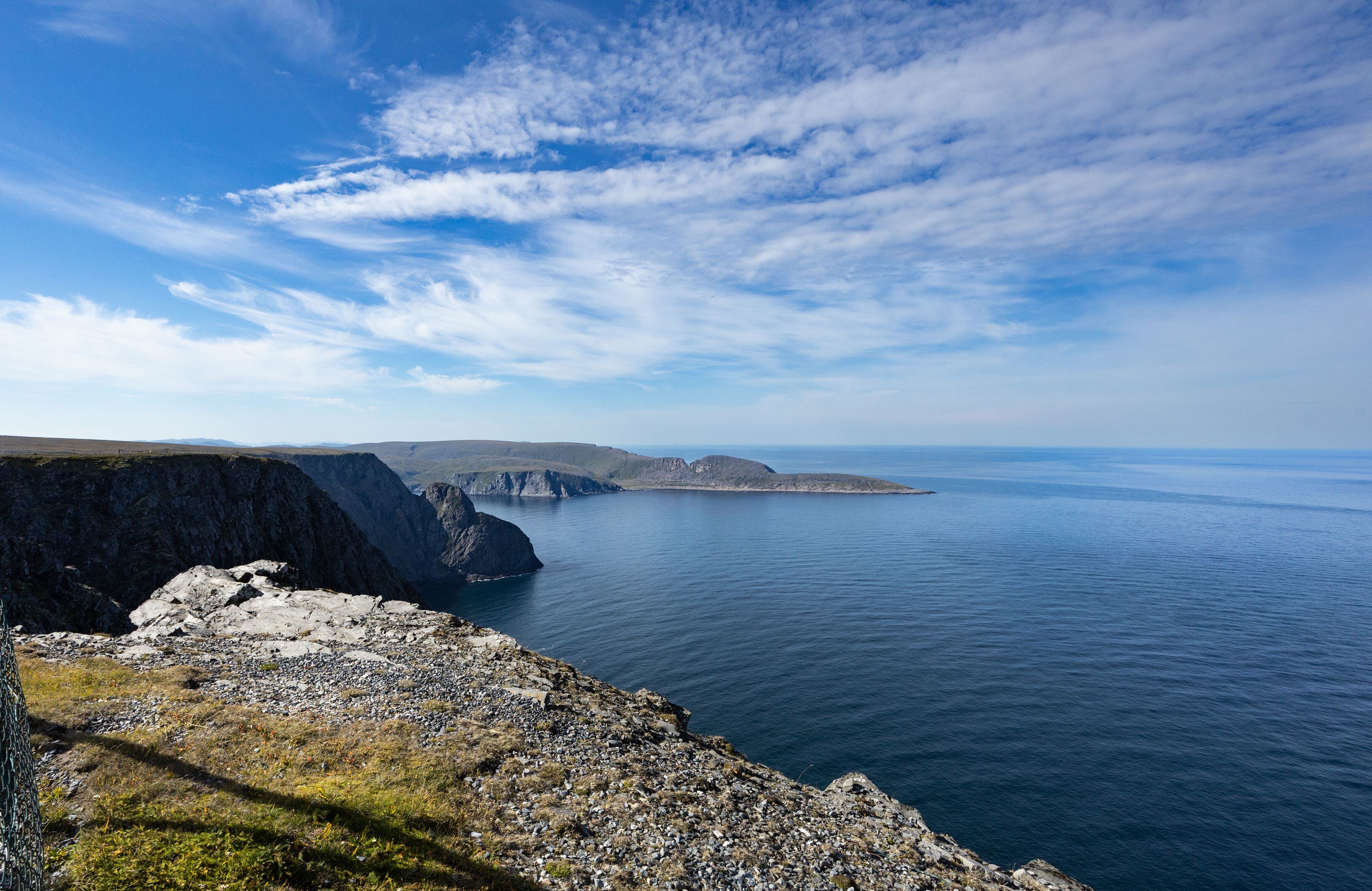 Landskapsbilde på Nordkapp