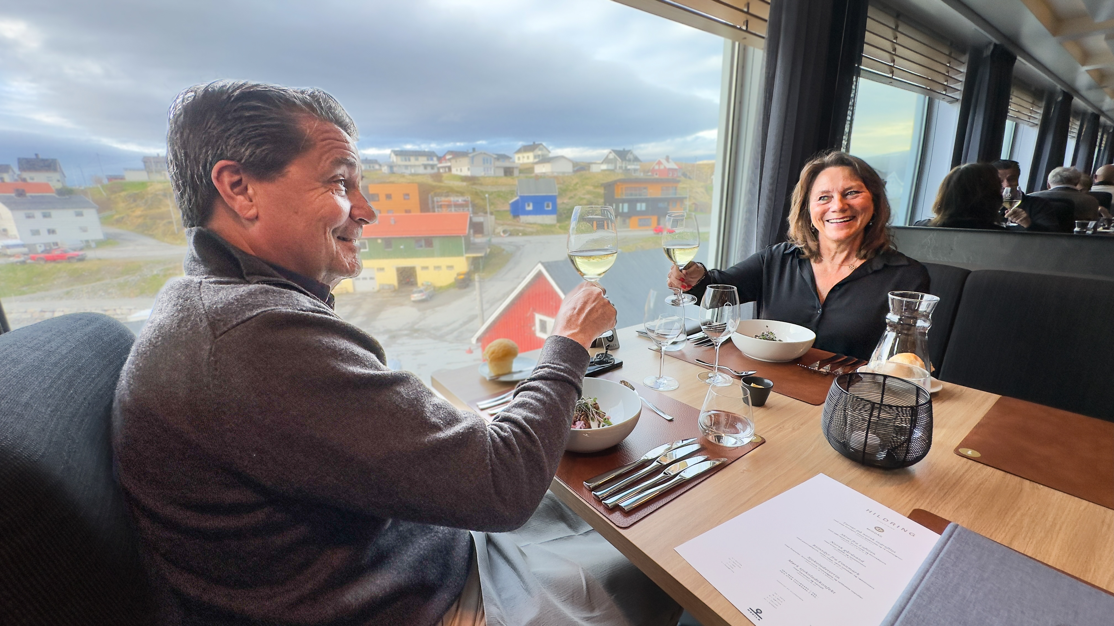 Håkan und Anette im Hildring Fine Dining-Restaurant