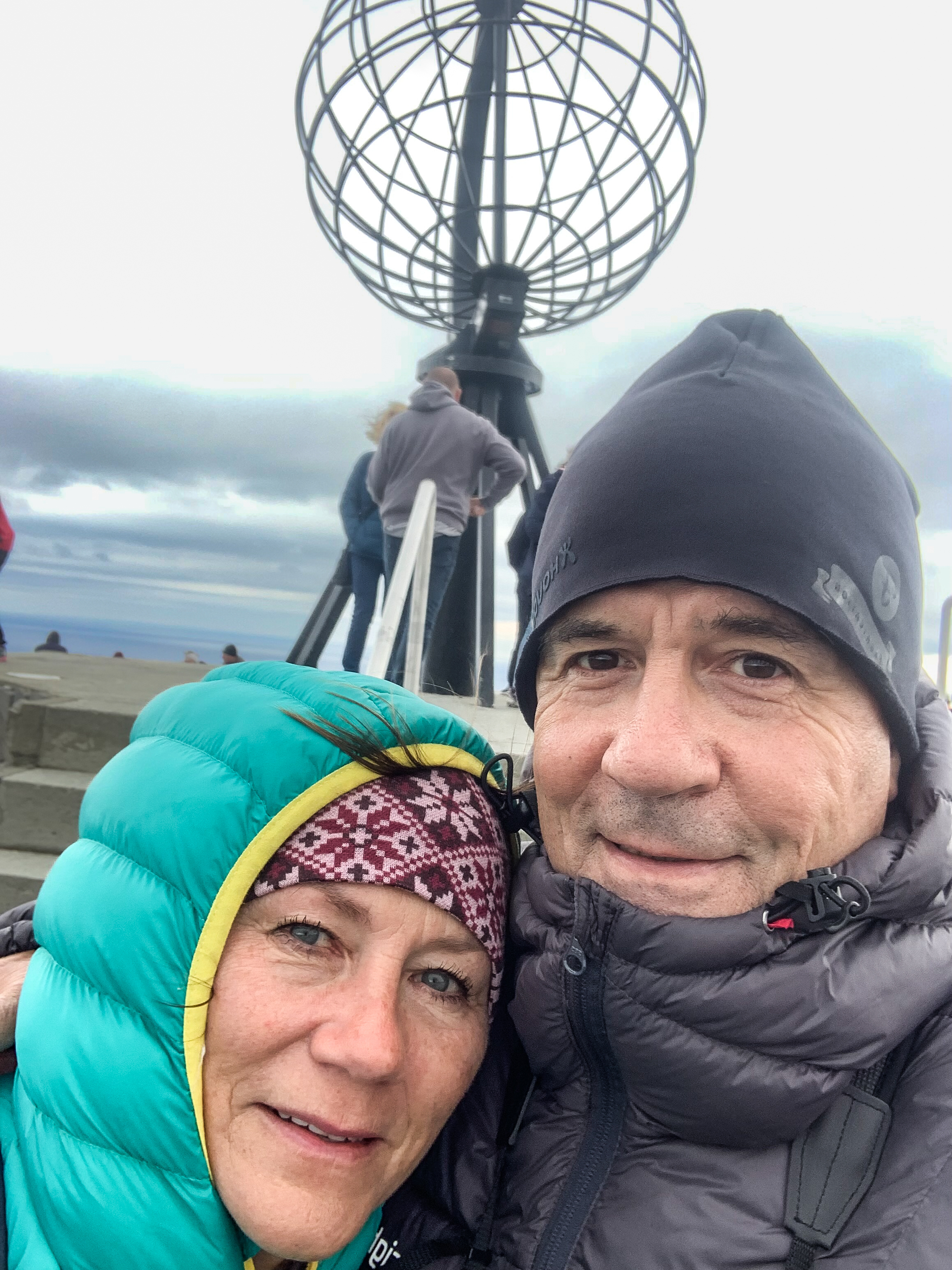 Anette og Håkan på Nordkapp-platået