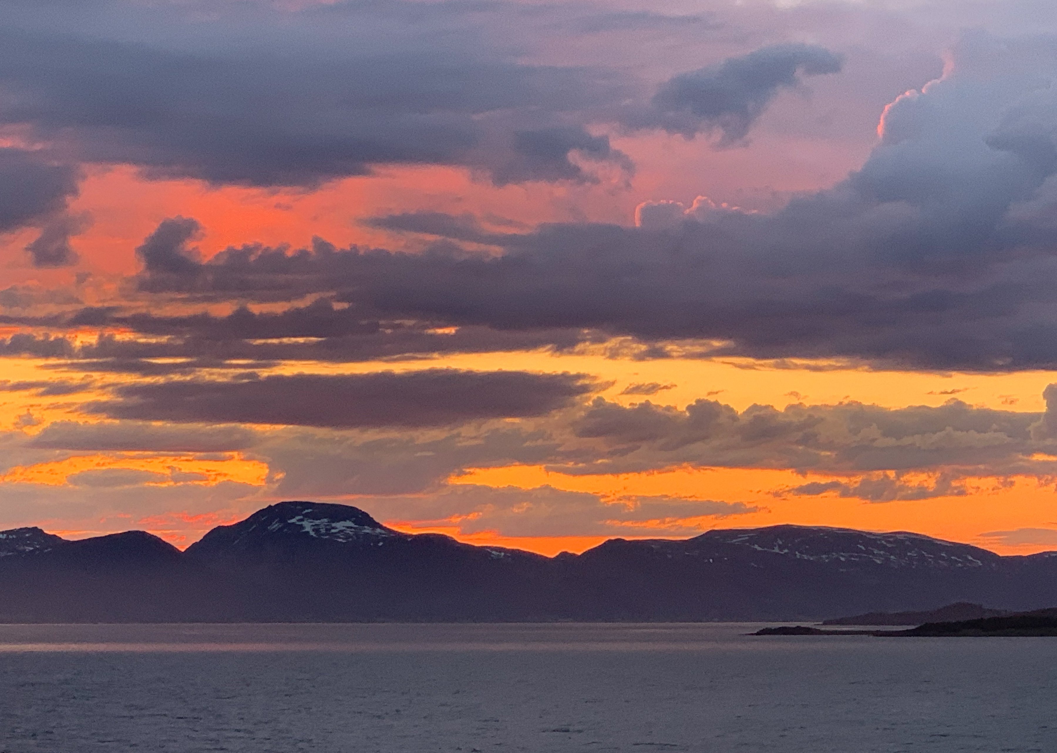 Utsikt til solnedgang