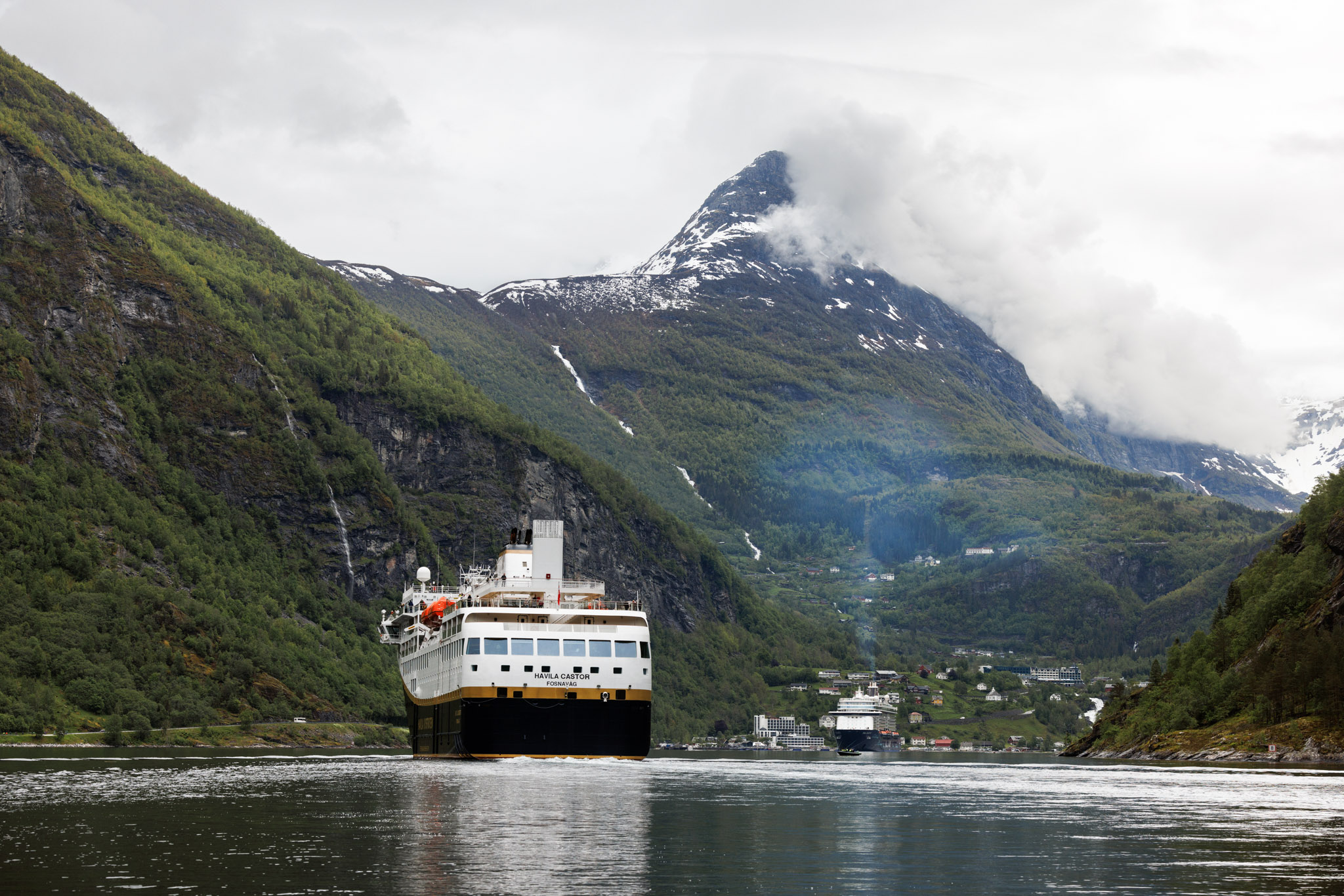 Havila Voyages in Geirangerfjord